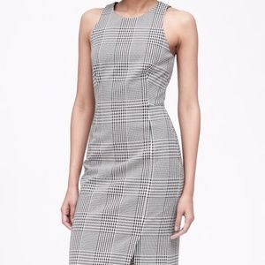 Banana Republic Petite Plaid Bi-Stretch Dress NWT